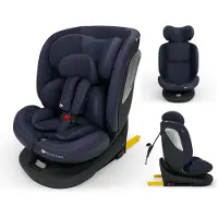 Kinderkraft Car Seat I-GROW 2 PLUS i-SIZE 40-150cm NAVY (Siège pour enfant, Norme ECE R129/i-Size)
