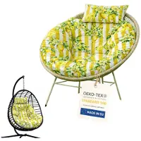 Blomster coussin pour fauteuil suspendu 100 cm imperméable avec coussin supplémentaire pour jardin balcon cocoon