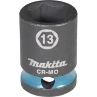 Makita Clé à douille E-15942 Impact Black 3/8pouce extérieur 4 pans D.13mm court