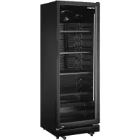 Saro Réfrigérateur de 347 litres - porte verrouillable à fermeture automatique, noir