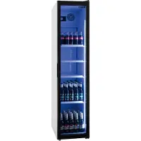 Saro Réfrigérateur à 1 porte vitrée - étroit, 301 litres, refroidissement statique