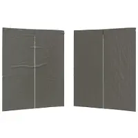 vidaXL Tente de réception - Panneaux latéraux (2 pièces) - Anthracite - 200 x 195 cm - PE et acier