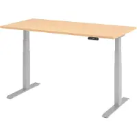 Hjh OFFICE PRO XDKB 16 S | 160x80 | réglable en hauteur électriquement - érable