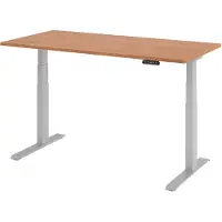 Hjh OFFICE PRO XDKB 16 S | 160x80 | réglable en hauteur électriquement - noyer