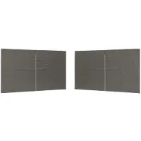 vidaXL Tente de réception - Panneaux latéraux (2 pièces) - Anthracite - 400 x 195 cm - PE et acier