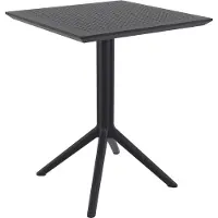 CLP Table pliante Sky square 60, modèle carré, couleur noire