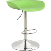 CLP Tabouret de bar Anaheim plastique chromé