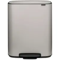Brabantia Poubelle Bo, Poubelle, Gris