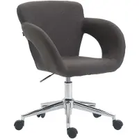 CLP Chaise de bureau Edison tissu gris foncé