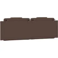 vidaXL Coussin de tête de lit "Viana" brun 160 cm similicuir