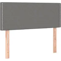 vidaXL Têtes de lit 2 pcs. Gris foncé 72x5x78/88 cm Tissu
