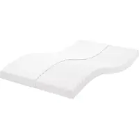 vidaXL Matelas mousse Blanc 120x220 cm 7 zones dureté 20 ILD