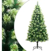 vidaXL Sapin de Noël artificiel à charnières avec support 180 cm