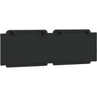 vidaXL Coussin de tête de lit "Zadar" noir 160 cm similicuir