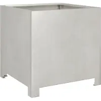 vidaXL Jardinière 40x40x40 cm acier inoxydable