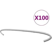 vidaXL Entretoises pour gabions 100 pcs. Acier galvanisé 30 cm