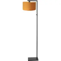 Steinhauer Lampe de table sur pied Stanger avec du velours doré
