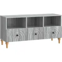 vidaXL Meuble TV Sonoma gris 102 x 34,5 x 50 cm en aggloméré