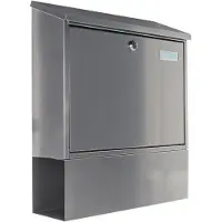 Rottner Tresor Letterbox Villa-Set (Silber) Stahlbriefbox