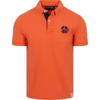 Superdry Pique Monogram Short Sleeve Polo Orange M Homme