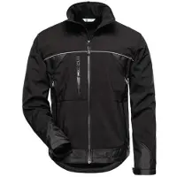 On24 Hommes, Vestes d'extérieur, Veste Softshell (XXL), Noir, XXL