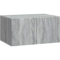 vidaXL Meuble TV mural, 59,5 x 41 x 30 cm, imitation chêne Sonoma gris