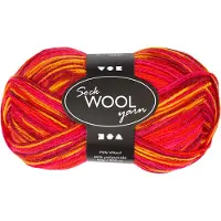 Creativ Company Sokkengaren Rood/Oranje, 200 cm