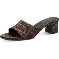 Tamaris Mule marron / brocart / noir