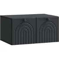 vidaXL Meuble TV mural , noir, 59,5 x 41 x 30 cm