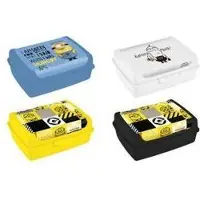 Keeeper Brotdose carla midi Minions Banana, 1,0 L, weiss Deco-Click-Box midi, PP, praktischer Verschluss, Lunch box, Blanc
