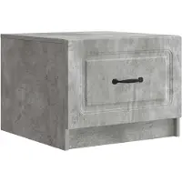 vidaXL Table basse gris béton 49 x 50 x 37 cm en aggloméré