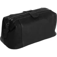 Chesterfield Trousse de toilette Wax Pull Up en cuir 29 cm, Trousse de toilette, Noir