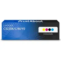 PrintAbout Toner compatible pour Lexmark C3220K/C/M/Y0 - 4 couleurs - Multipack