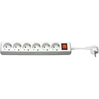 Pro Wentronic NK 600S-150 CS, 1,5 m, Braun, 6x CEE 7/4