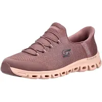 SKECHERS pour femme. 104557 Slip-Ins Glide Step Vibey pantoufles bordeaux (39), Plat, Lacets, Casuel