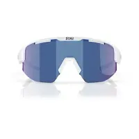 Bliz Sonnenbrille Matrix Small matt white smoke&blue mirror
