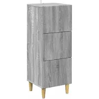 vidaXL Armoire à tiroirs Sonoma gris 33 x 34,5 x 90 cm