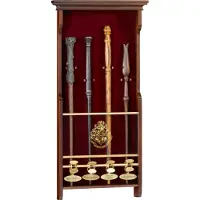 Noble Collection Harry Potter Four Character Wand Display Wand Replica Marron