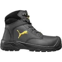 Puma Borneo Black Mid S3 CI HI HRO SRC Chaussures de sécurité, Taille:46 EU