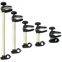 Peruzzo bras de support de cadre 3-D long pour 3ème roue pour support Peruzzo, longueur 40 cm, noir/argenté