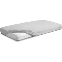 Matex Drap-housse - - FROTTE PREMIUM - 150x190/160x200 cm - Gris - Coton naturel