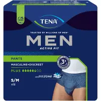 Tena - Herren Active Fit (Grösse S/M) Plus Pants - 12 Stück