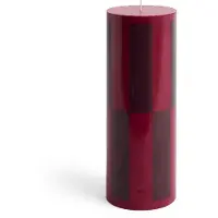 HAY Column Bougie Wine with Bordeaux Large Check | Large