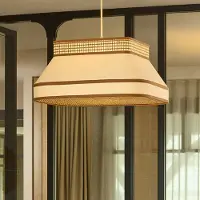 Market Set Suspension , Square, dimmable, Beige, Salle à manger, Tissu / textile, Design