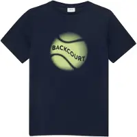 s.Oliver T-Shirt bleu marine / jaune fluo
