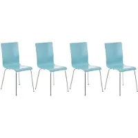 CLP lot de 4 chaises visiteurs Pepe