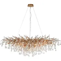 Paul Neuhaus Grand lustre Icicle laiton antique