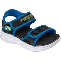 SKECHERS Sandales av. Lumière - Sola - Camo Lumières vives - Noi - - 29 - Chaussures Clignotantes