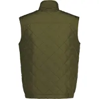 Gant pour homme. 7006341 Gilet coupe-vent matelassé vert (XXL), Casuel, Classique, Polyester, Sans manches / bretelles