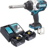 Makita Visseuse à chocs sans fil DTW 1005 RG 18 V 1360 Nm 3/4" Brushless + 2 batteries 6,0 Ah + chargeur